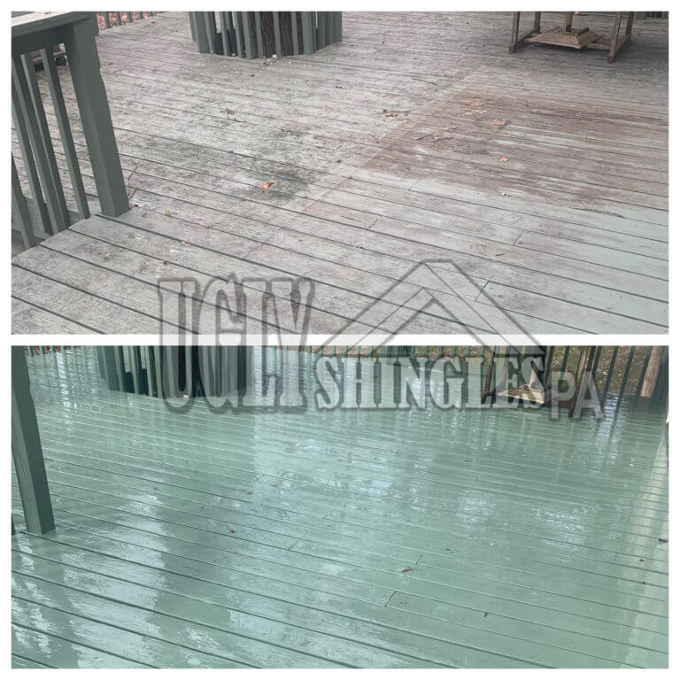 ugly shingles pa deck cleaning