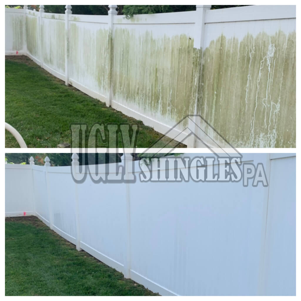 ugly shingles pa fence cleaning